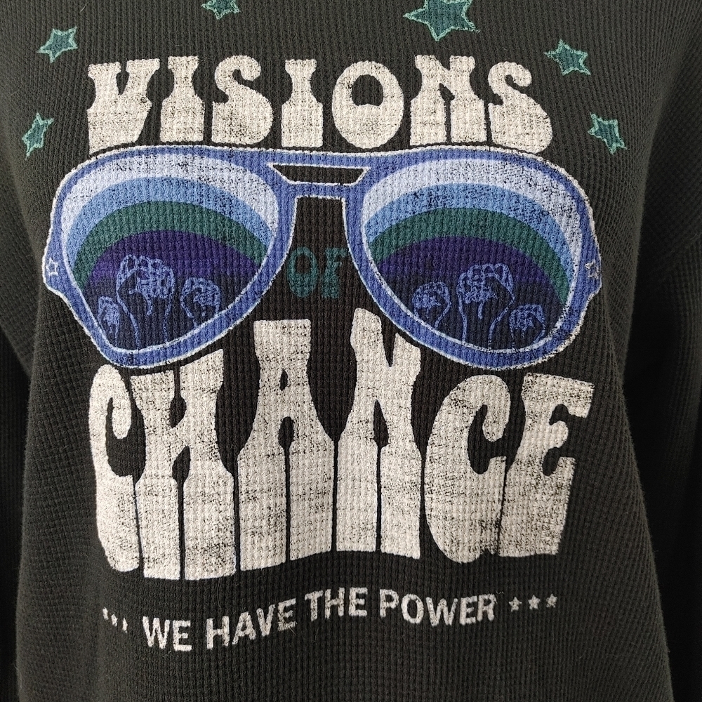 Anthropologie Graphic Waffle Tee Size S - Picture 3 of 8